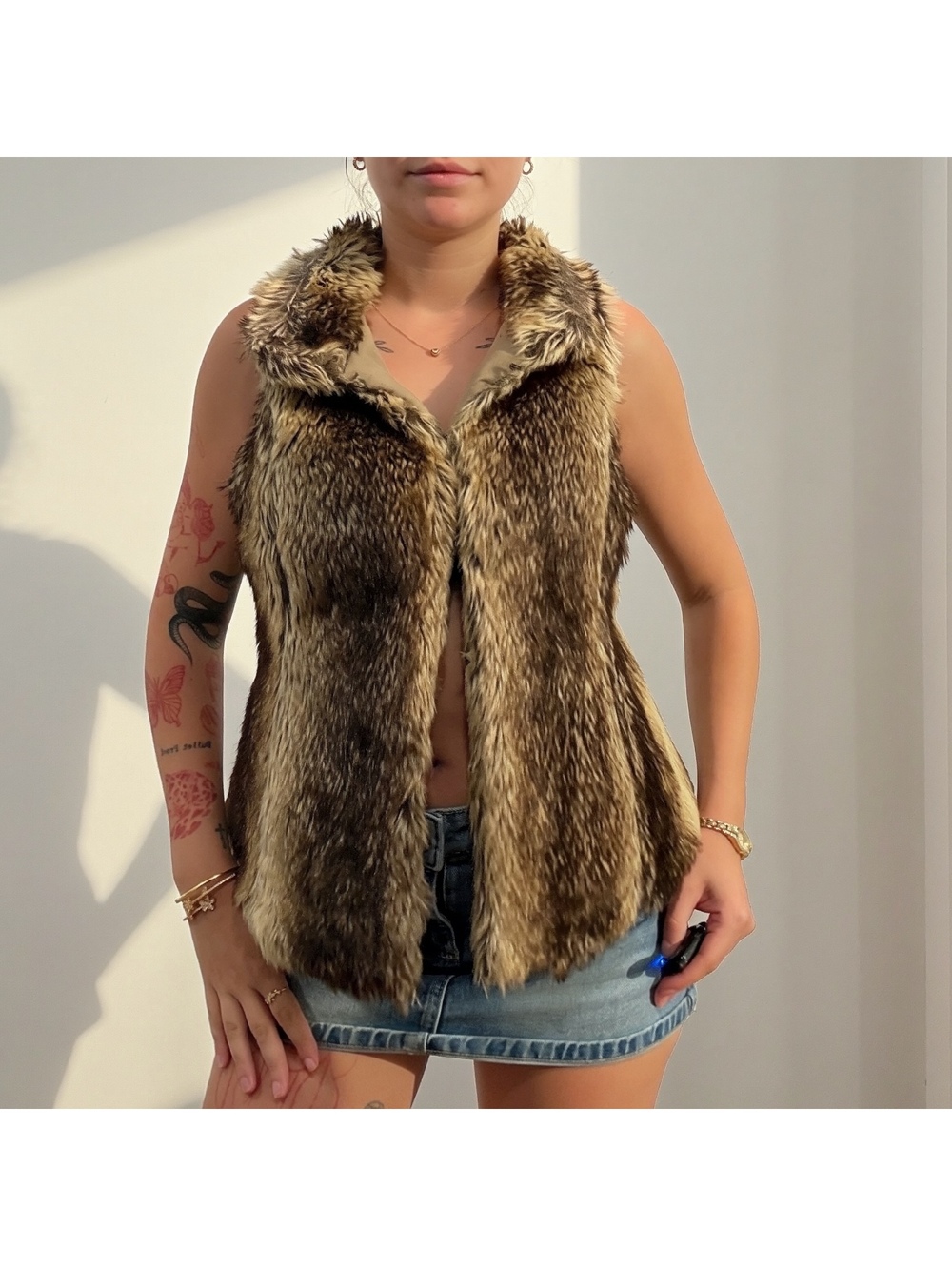 Syrlle Faux Fur Y2K Vest